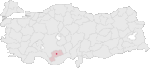 Karaman Turkey Provinces locator